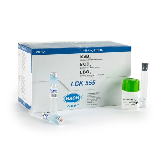 Τεστ BOD5 σε φιαλίδια, εύρος µέτρησης 4 -1650 mg/L O₂