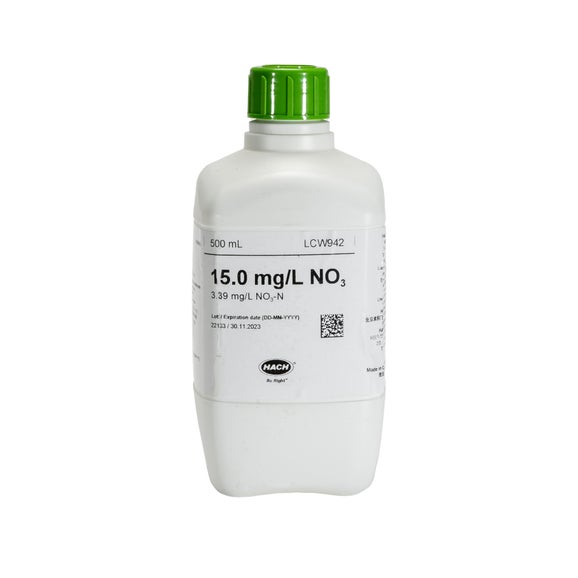 Πρότυπο νιτρικών, 15 mg/L NO₃ (3,39 mg/L NO₃-N), 500 mL