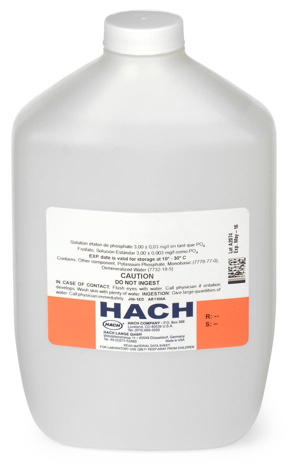 APA6000 Πρότυπο διάλυµα σκληρότητας, 0,50 mg/L CaCO₃ (NIST), 946 mL