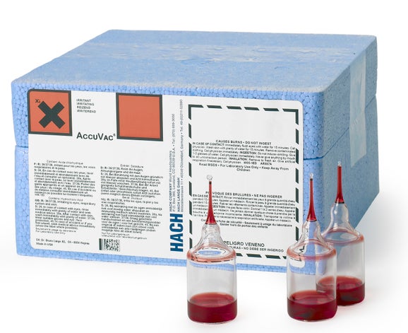Αντιδραστήριο φθοριούχων, SPADNS 2, χωρίς αρσενικό, ACCUVAC, 0,02 - 2,00 mg/L F