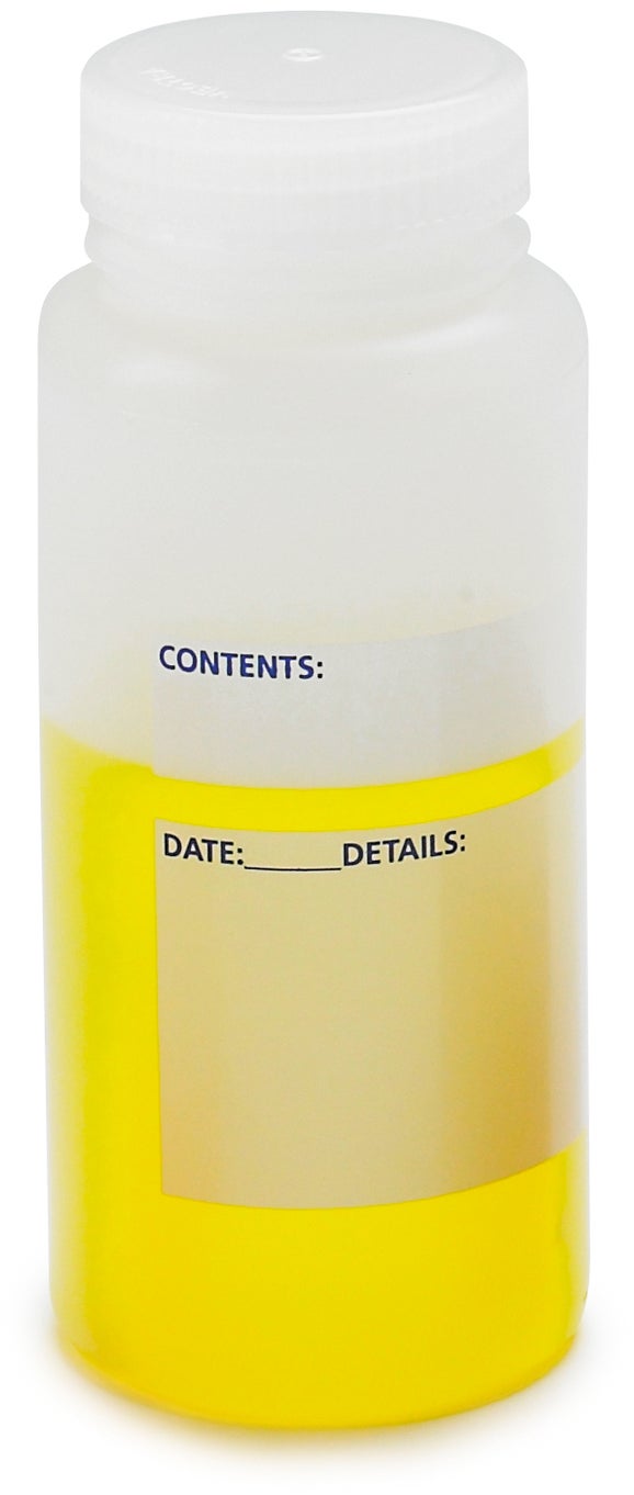 Bottle, Storage, Wide  Mouth, Write-On, 1000 mL, 6/pk