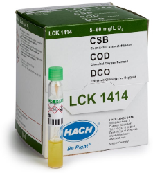 Τεστ COD σε φιαλίδια, εύρος µέτρησης 5-60 mg/L O₂