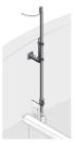 Sonatax Pole mounting hardware; Pivot mount SS pole 2 m + 0.35 m
